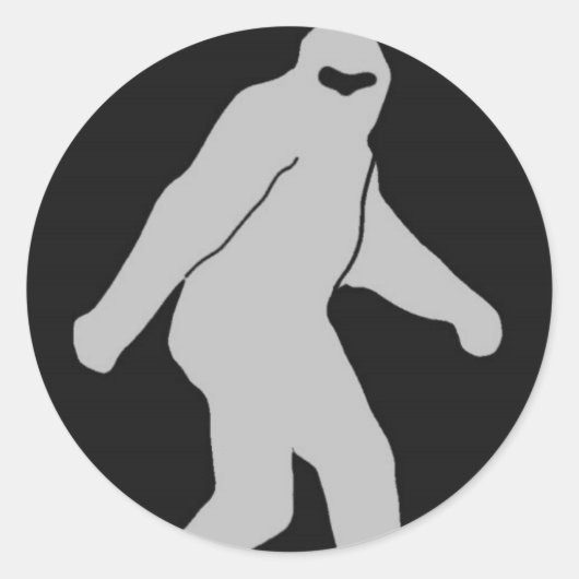 Sticker Rond Logo Bigfoot foncé (Devant)