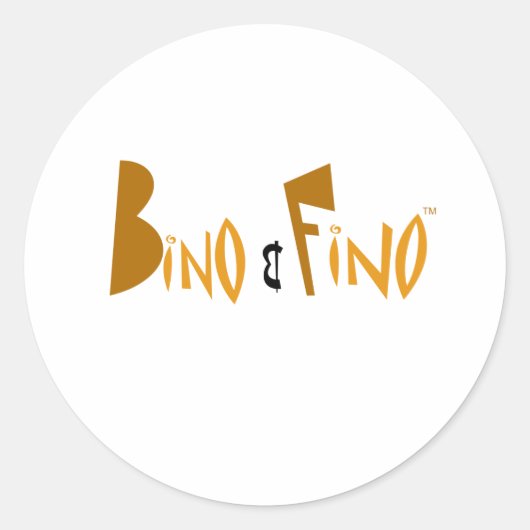 Sticker Rond Logo Bino et Fino (Devant)