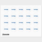 Sticker Rond Logo bleu de Supergirl (Feuille)