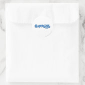 Sticker Rond Logo bleu de Supergirl (Sac)