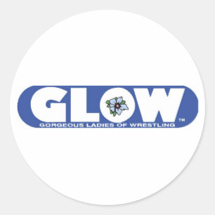 Sticker Rond Logo bleu GLOW Pin