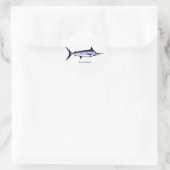 Sticker Rond Logo Blue Marlin (Sac)