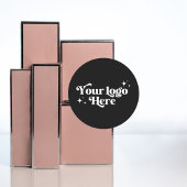 Sticker Rond Logo Boho noir et blanc pour petites entreprises