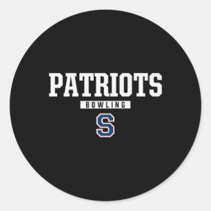 Sticker Rond Logo Bowling Hs de Parkersburg South Patriots