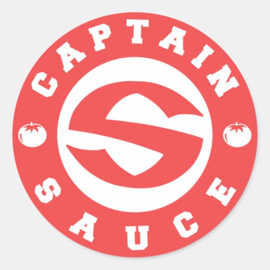 Sticker Rond Logo Captainsauce (Devant)