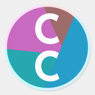 Sticker Rond Logo CC