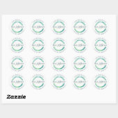 Sticker Rond Logo Cercle Bleu (Feuille)