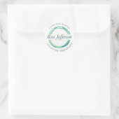 Sticker Rond Logo Cercle Bleu (Sac)