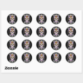 Sticker Rond Logo Cercle Roller Derby (Feuille)
