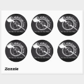Sticker Rond Logo classique (Feuille)