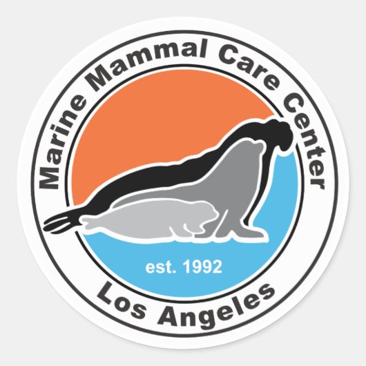 Sticker Rond Logo classique MMCC LA sur autocollants! (Devant)