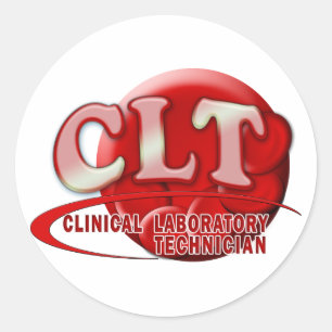 STICKER ROND LOGO CLT TECHNICIEN DE LABORATOIRE CLINIQUE SWOOSC