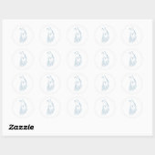 Sticker Rond Logo Coyote de Howling Personnalisé (Feuille)