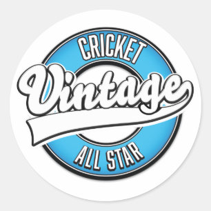 Sticker Rond Logo Cricket Vintage all star