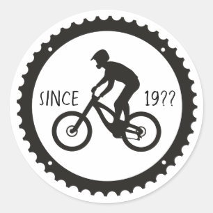 Sticker Rond Logo Cycliste