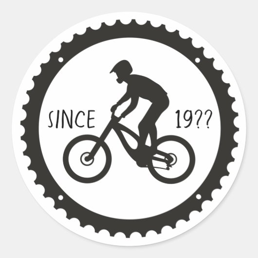 Sticker Rond Logo Cycliste (Devant)