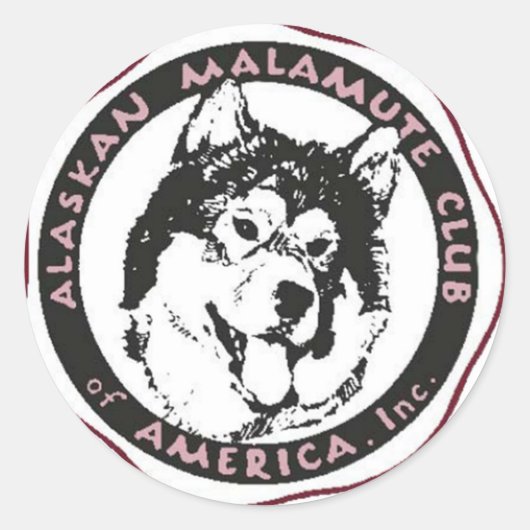 Sticker Rond Logo d'AMCA (Devant)