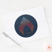 Sticker Rond Logo d'Aquaman | Paisley Aquaman (Enveloppe)