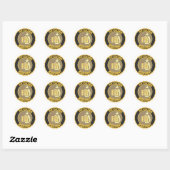 STICKER ROND LOGO D'ASSISTANT PHYSICIEN PA (Feuille)