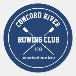 Sticker Rond Logo d'aviron de l'équipage personnalisé Voitures 