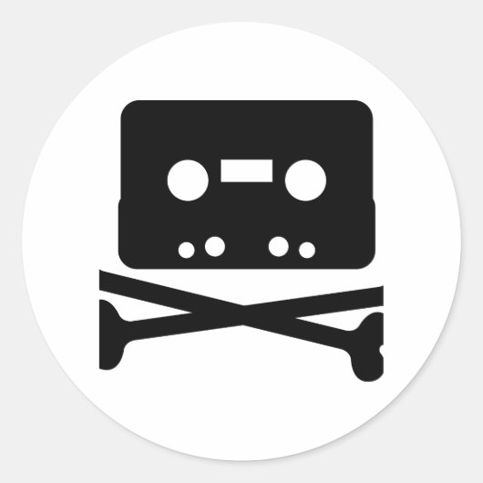 Sticker Rond Logo de bande de Pirate Bay (Devant)