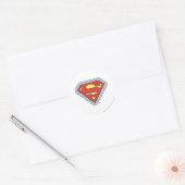 Sticker Rond Logo de bande dessinée Supergirl (Enveloppe)