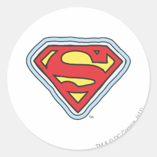 Sticker Rond Logo de bande dessinée Supergirl