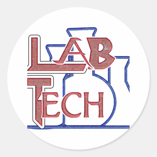 STICKER ROND LOGO DE BASSIN DE LABORATOIRE (Devant)
