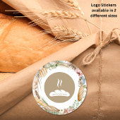 Sticker Rond Logo de boulangerie Boho