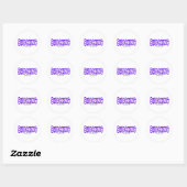 Sticker Rond Logo de choc (Feuille)