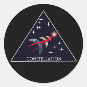 Sticker Rond Logo de constellation de projet NASA