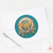 Sticker Rond Logo de croquis Wonder Woman Folift (Enveloppe)