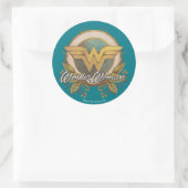 Sticker Rond Logo de croquis Wonder Woman Folift (Sac)