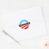 Sticker Rond Logo de déception d'Obama O (Enveloppe)