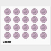 Sticker Rond Logo de demi-ton violet supergirl (Feuille)