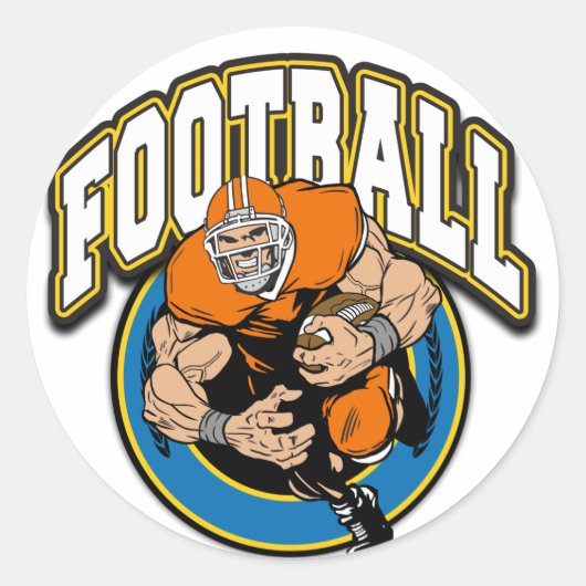 Sticker Rond Logo de football (Devant)