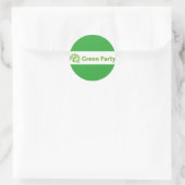 Sticker Rond Logo de Green Party UK (Sac)