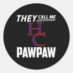 Sticker Rond Logo De Henry County Patriots On M'Appelle Pawpaw