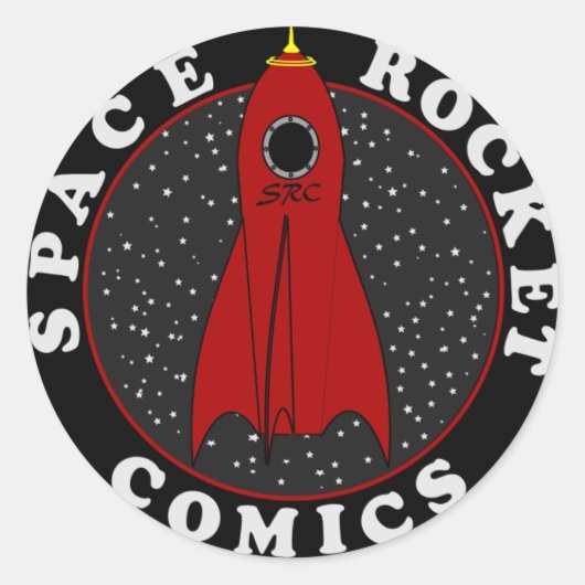 Sticker Rond logo de la bande dessinée (Devant)