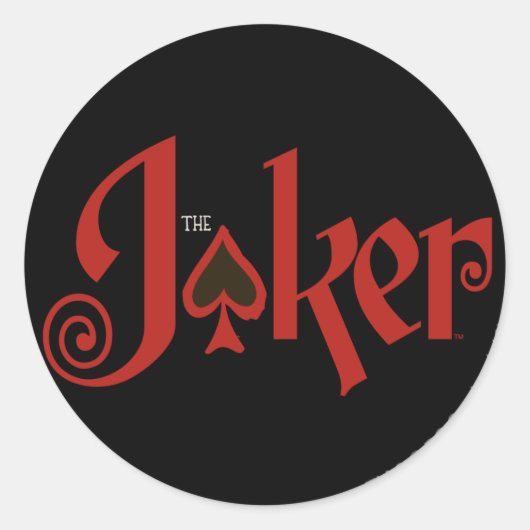 Sticker Rond Logo de la carte de jeu Joker (Devant)