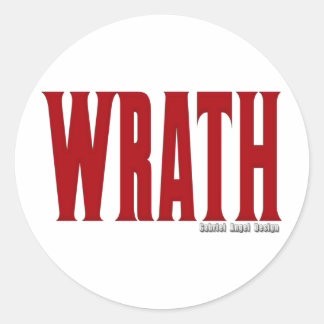 Sticker Rond Logo de la colère