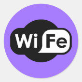 Sticker Rond Logo de la femme (Devant)