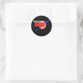 Sticker Rond Logo de la NASA Destination Mars (Sac)