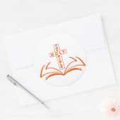 Sticker Rond Logo de la Sainte Bible (Enveloppe)