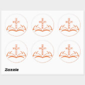 Sticker Rond Logo de la Sainte Bible (Feuille)