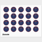 Sticker Rond Logo de la tour de communication JML (Feuille)