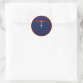 Sticker Rond Logo de la tour de communication JML (Sac)