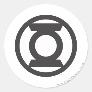 Sticker Rond Logo de lanterne verte 14