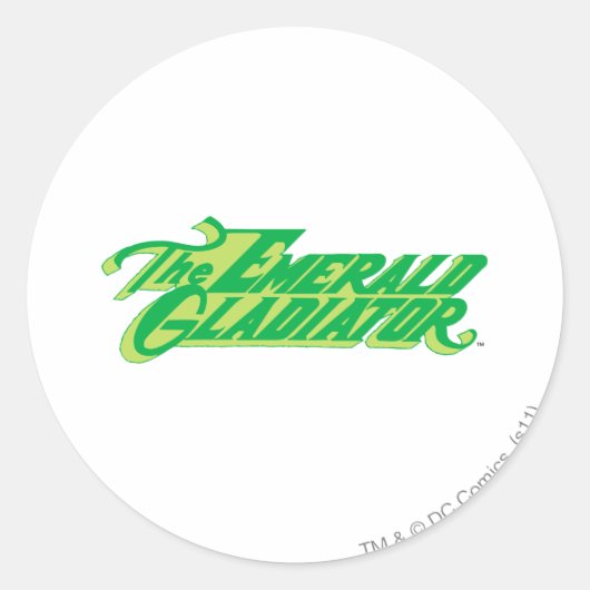 Sticker Rond Logo de lanterne verte 8 (Devant)