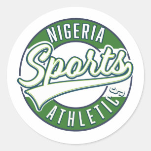 Sticker Rond logo de l'athlétisme sportif nigérian